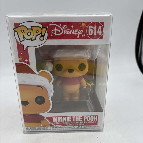 Funko Other - Funko Pop! Vinyl Figure Disney Winnie the Pooh Santa Hat 614 w Protector